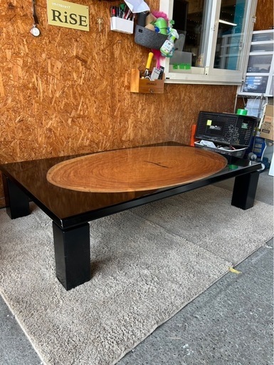 E2104   センターテーブル　ブビンガ天板　カリモク　カリモク家具