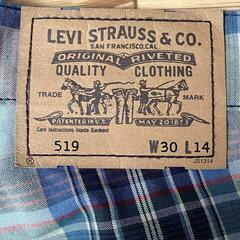 LEVI'S 519 チェック柄 ショートパンツ W30 L14廃盤品ビンテージの画像