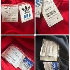 4日まで！早い者勝ち！デッドストック　レア！adidas デサント社 トラックパンツ3本セットまとめ売り  ジャージの画像