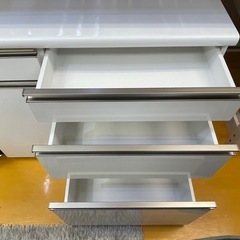 【リサイクルサービス八光】幅80㎝　古賀家具工業株式会社　リスボンシリーズ　キッチンカウンターの画像