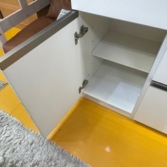 【リサイクルサービス八光】幅80㎝　古賀家具工業株式会社　リスボンシリーズ　キッチンカウンターの画像