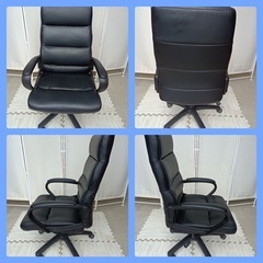 八5295【ニトリ】ワークチェア　寸法　幅600㎜  奥行き665㎜  高さ1050〜1130㎜  座面高440〜520㎜の画像