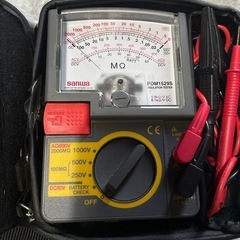 三和電気計器　絶縁抵抗計　小型3レンジ式アナログの画像