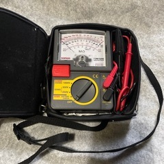 三和電気計器　絶縁抵抗計　小型3レンジ式アナログ