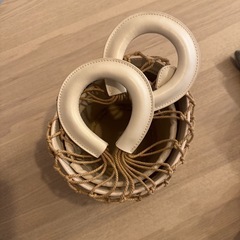 値下げ‼️美品✨バケツ型　白バッグの画像