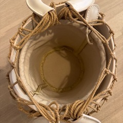 値下げ‼️美品✨バケツ型　白バッグの画像