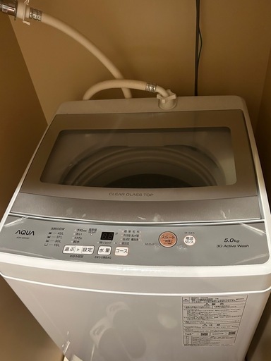 【値下げ可能】AQUA 全自動洗濯機 5.0kg 3Dアクティブ洗浄