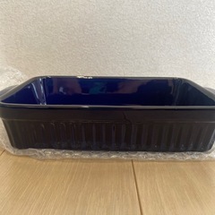 【新品未使用品】　TAMAKI  ギャザー　ラザニア皿　ブルーの画像