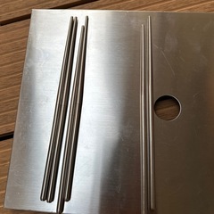 キャンプ用品ステンレス製お箸の画像