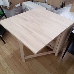★ジモティ割あり★ IKEA ゲートレッグテーブル ノールデン ...