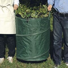 美品 95L 集草バッグ ガーデンバッグ ゴミ入れ ゴミ袋 自立式の画像