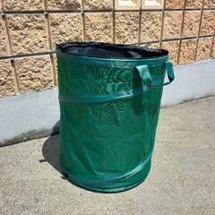 美品 95L 集草バッグ ガーデンバッグ ゴミ入れ ゴミ袋 自立式の画像