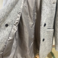 フェイクリングウールテーラーミドルコート  シャギーコート チェスターコートの画像