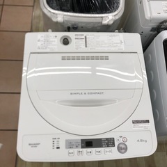 全自動洗濯機:SHARP（ES-G4E5-KW）2017年製【リ...