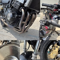 ⭐️車検付❗️CB400スーパーフォア.タイプS⭐️シート・プラグ4本・グリップ・ウインカー4個などなど新品で快調⭐️BEETフルエキマフラー快音です❗️400ccネイキッドオートバイ⭐️の画像