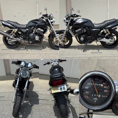 ⭐️車検付❗️CB400スーパーフォア.タイプS⭐️シート・プラグ4本・グリップ・ウインカー4個などなど新品で快調⭐️BEETフルエキマフラー快音です❗️400ccネイキッドオートバイ⭐️の画像