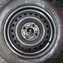 【TOYO GIZ 155/65R14】スタッドレス【スチールホイール 14インチ 4.5J4HPCD100】21年製 バリ溝 モコ タント アルト等　(KTM396)の画像