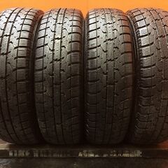 【TOYO GIZ 155/65R14】スタッドレス【スチールホイール 14インチ 4.5J4HPCD100】21年製 バリ溝 モコ タント アルト等　(KTM396)の画像