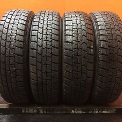 DUNLOP WM02 155/65R14 スタッドレス【スズキ スペーシアギア 純正ホイール 14インチ 4.5J4HPCD100+45】20～22年製 バリ溝　(KTL410)の画像