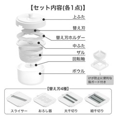 ☆コンパクトスライサーザルボウル保存容器セット☆の画像