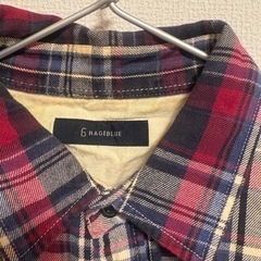 RAGEBLUE チェック柄 長袖シャツ Mサイズの画像
