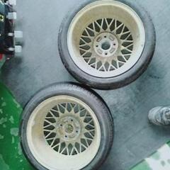 ホイールのみ　BBS 14インチ 4H PCD100 軽カスタム　スタンス　4本セット　6j 当時物の画像