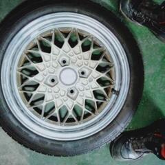 ホイールのみ　BBS 14インチ 4H PCD100 軽カスタム　スタンス　4本セット　6j 当時物の画像