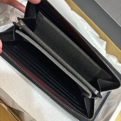 最終価格　新品未使用　yuhaku ユハク　YSS114 ラウンドファスナーウォレット　EveningGlow 夕日(赤)の画像