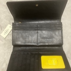 FOSSIL ブラック 長財布 新品タグ付きの画像