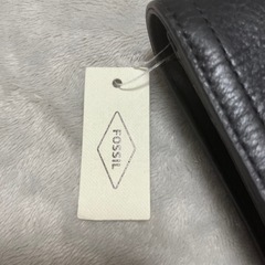 FOSSIL ブラック 長財布 新品タグ付きの画像