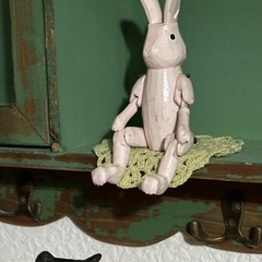 🐇木彫りのウサギ♡うさぎの雑貨♡インテリア雑貨♡うさぎの置き物♡...