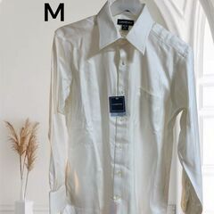 【新品】Lands' End 白シャツ M 立体裁断 上質コット...