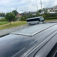トヨタ　ノアハイブリッドG 80系　ミニバン　ソーラーパネル　キャンプ　車中泊の画像
