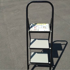 ● マツ六 コンビンデップ 住宅用踏台 KST-3BK 3段 折りたたみ ステップ台 踏み台 脚立  はしご 梯子 便利台 中古 ③の画像