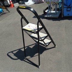 ● マツ六 コンビンデップ 住宅用踏台 KST-3BK 3段 折りたたみ ステップ台 踏み台 脚立  はしご 梯子 便利台 中古 ③の画像
