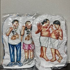 体格ブラザーズ　プラチナムザッカダイカットクッション