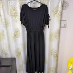黒きれいめワンピ♡フリーサイズ