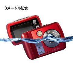 ♥️新品未使用♥️防水　デジカメ　18メガピクセル デジタルカメラ 8倍ズーム シルバー　写真の画像