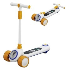 【新品未使用】キックボード 子供 折り畳み式 大人用 4段階高さ...