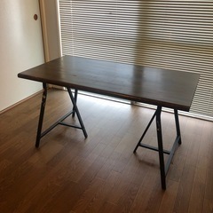 【引取り限定】アメリカン風 ダイニングテーブル ikea 作業台...