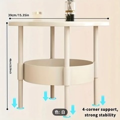 新品☆サイドテーブル ローテーブル　ナイトテーブル　耐水 軽量の画像
