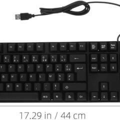 ♥️新品未使用♥️フランス語 キーボード usb有線 静音 108鍵 テンキー付き　パソコンの画像