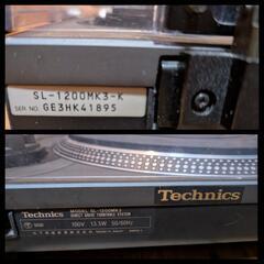 【中古】PioneerDJ  SL1200  MK3　&　audio-Technica　DISCO MIXER AT-MX100の画像