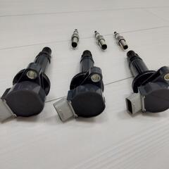 タントカスタム用イグニッションコイル＆プラグ1台分セット未使用に近い美品の画像