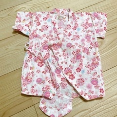 女の子ベビー　甚兵衛　浴衣　70