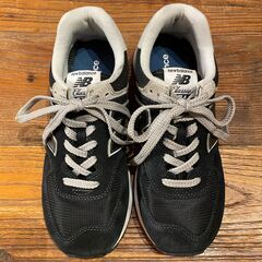 NewBalanceニューバランス　ML574　紺　24.5cm 美品の画像