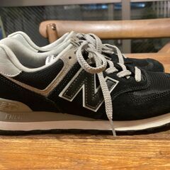 NewBalanceニューバランス　ML574　紺　24.5cm 美品の画像
