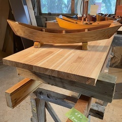 サバニ　沖縄の伝統ふね　ハンドメイド