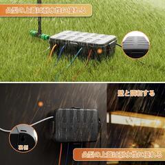 ♥️新品未使用♥️屋外　コンセントボックス IP54防水 雨よけ 屋外 休日装飾用 緑の画像