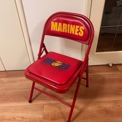 MARINES 赤パイプ椅子